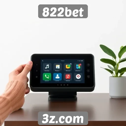 Interface e usabilidade do site 822bet